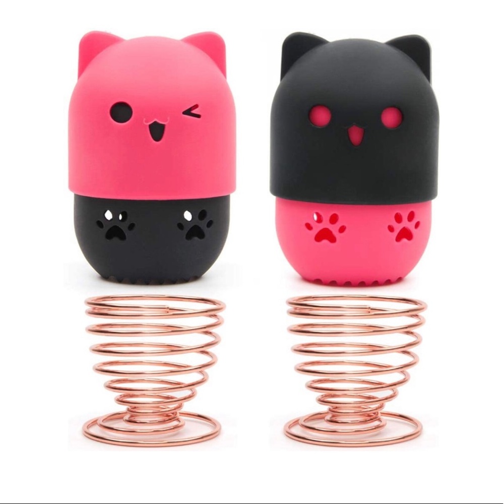 2 Makeup Beauty Blender Sponge Container Holder